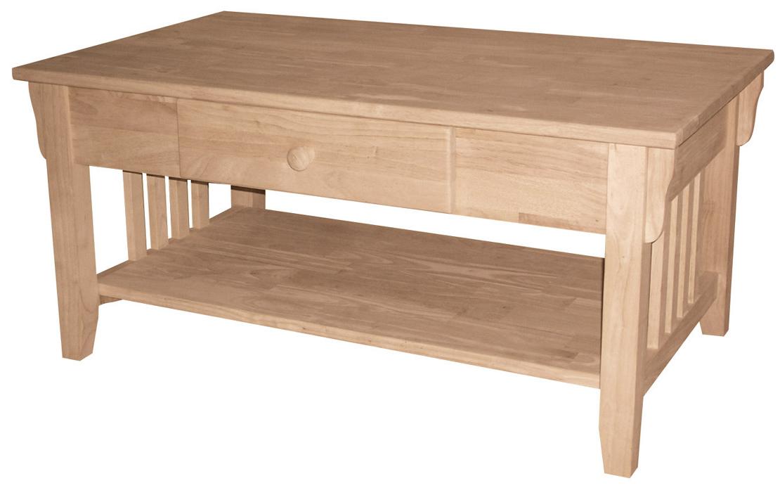 John Thomas SELECT Home Accents OT61C 1Drawer Mission Coffee Table